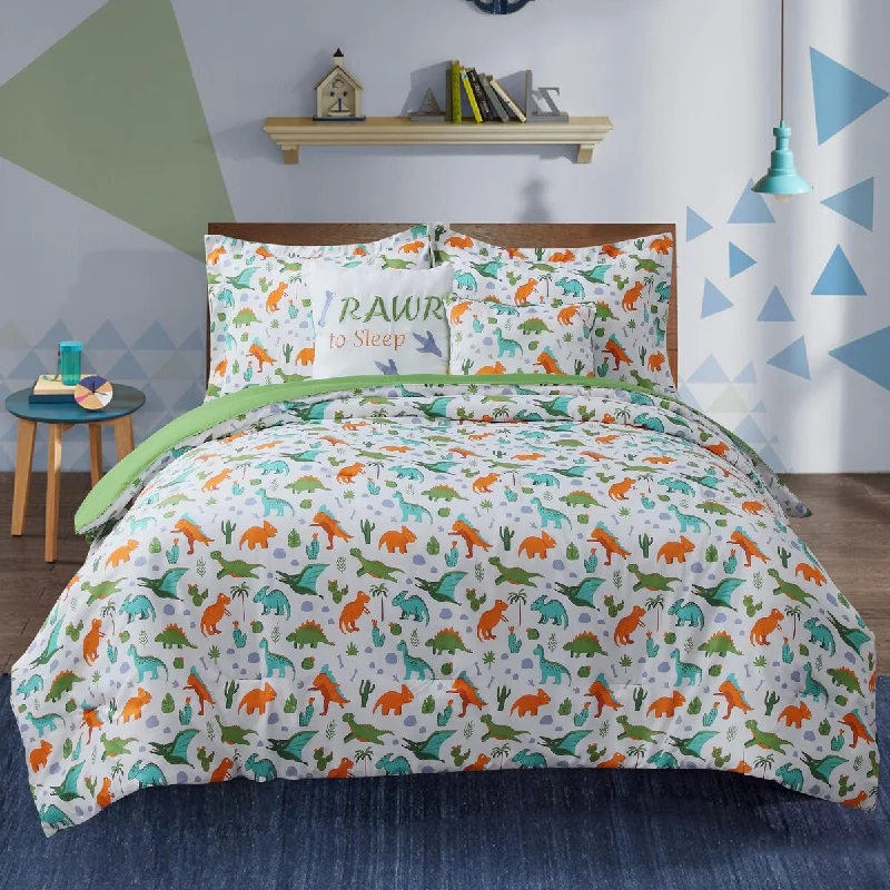 Queen - size comforters for standard queen - sized mattressesDino 5-piece Comforter Set