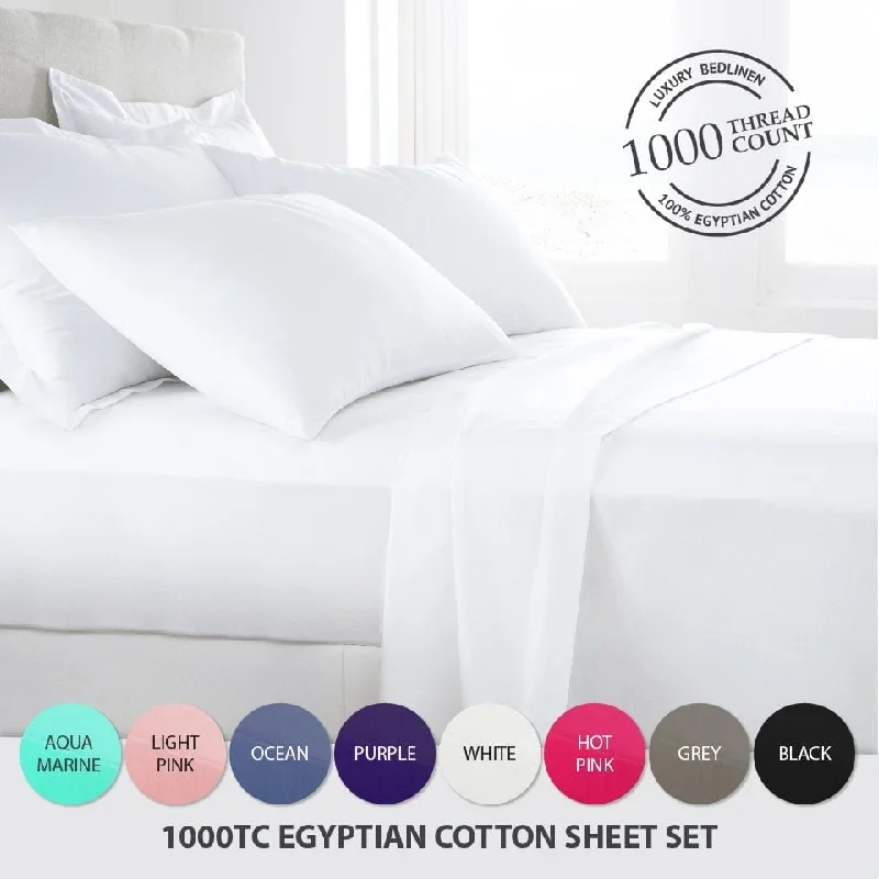 Rayon - Cotton Sheets for a Breathable and Soft BlendQueen Flat Sheet White Egyptian Cotton 1000 Thread Count