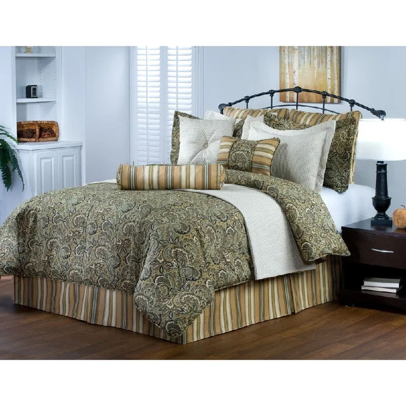 Queen - size comforters for standard queen - sized mattressesPark Place Paisley mini comforter set