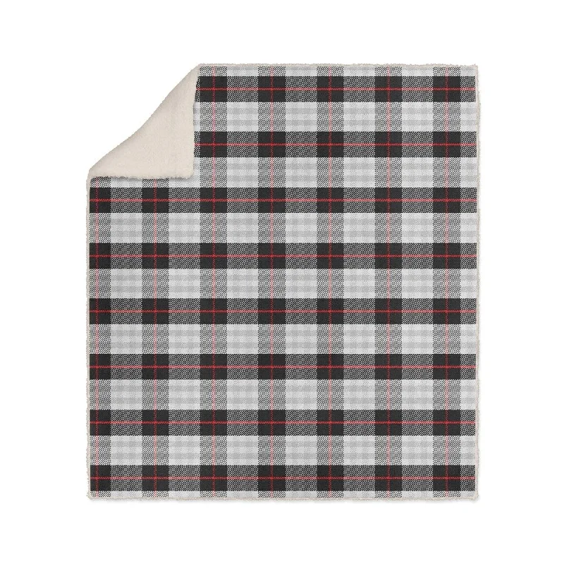 Duck down comforters with a softer feel and good warmth retentionMAD PLAID TWO Sherpa Comforter