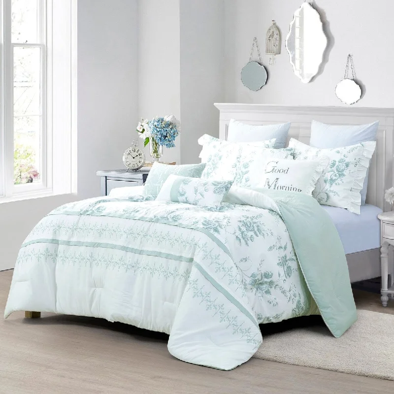 Queen - size comforters for standard queen - sized mattressesMelody Luxury 7 Piece Comforter set