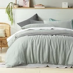 Twin - Size Sheet Sets with a Pillow ProtectorSage Linen Sheet Set