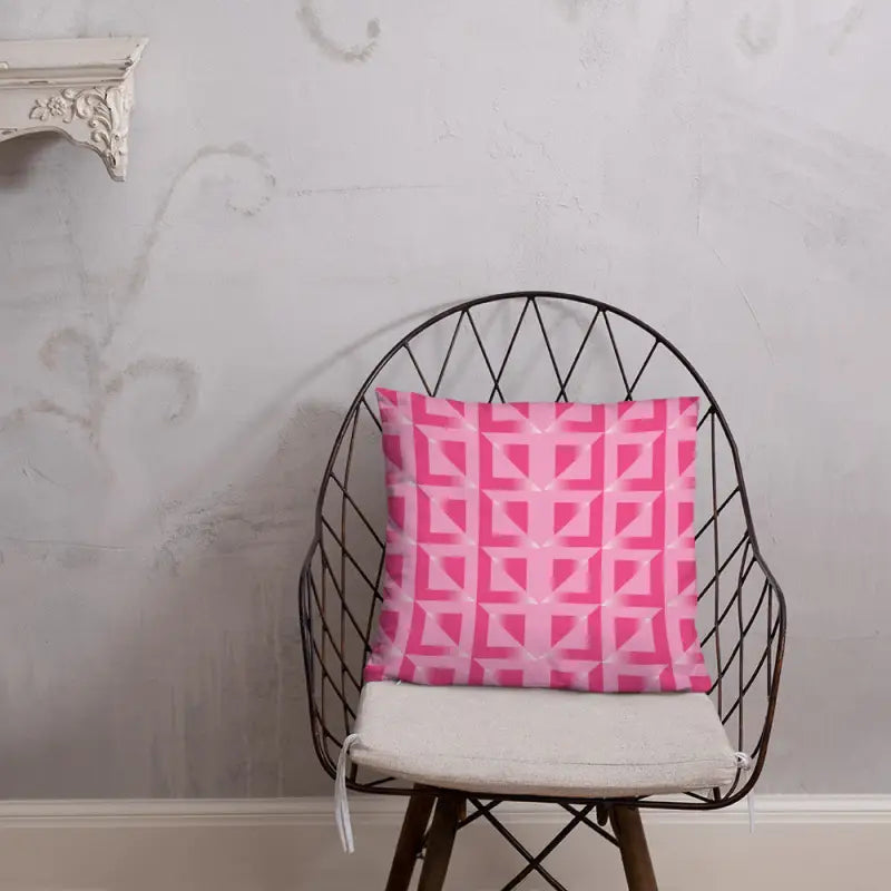 Orthopedic Pillows for Back Pain ReliefElevate your Space with Chic Pink Triangle Pattern Pillow