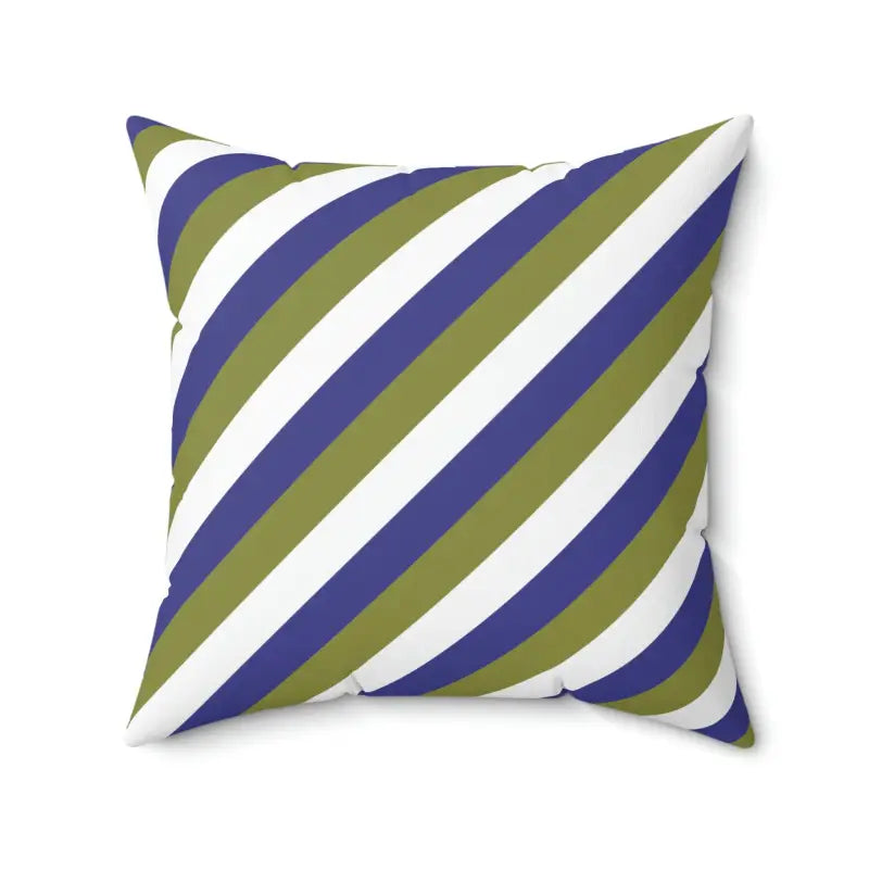 Travel Pillows for Long JourneysVibrant Purple Stripes Polyester Square Pillow Delight