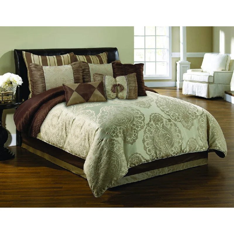 King - size comforters to fit large king - sized beds perfectlyRome 10-piece Comforter Set