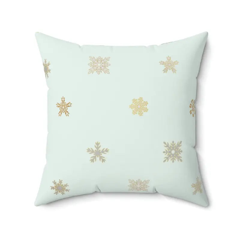 Travel Pillows for Long JourneysSnowflake Print Polyester Pillow: Cozy and Stylish Decor