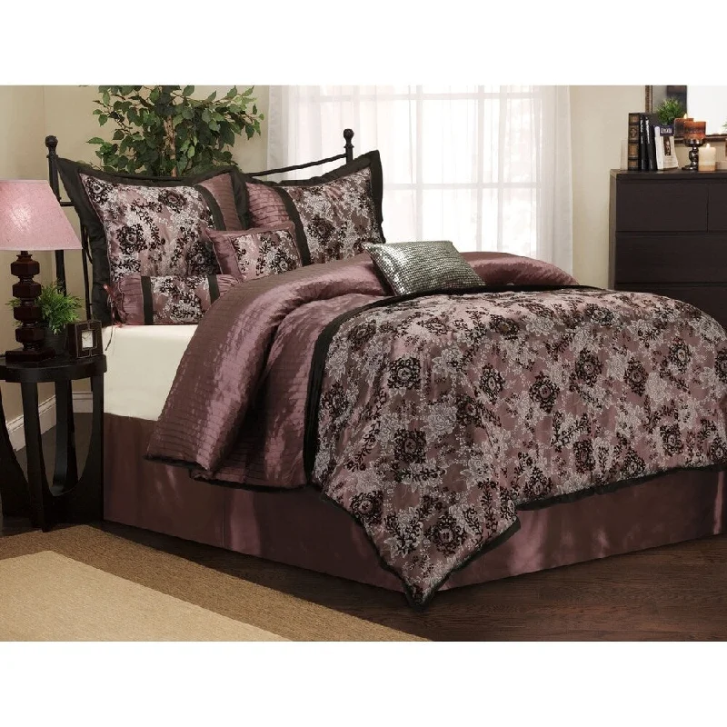 Microfiber - filled comforters that are lightweight and easy to care forRio 7-Piece Comforter Set