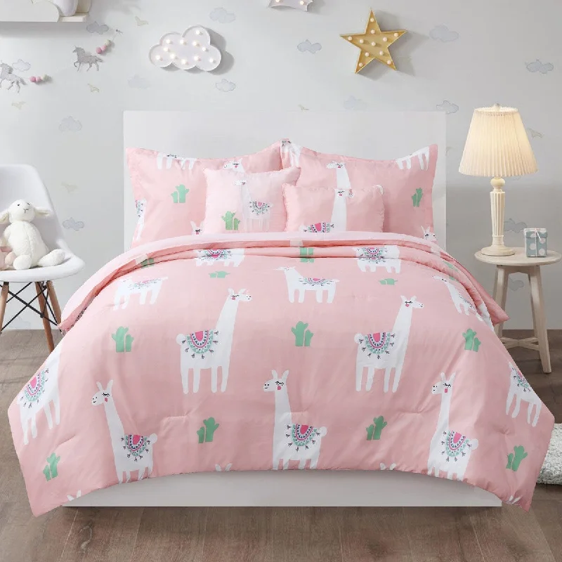 Down - filled comforters for supreme warmth and lightnessCool Llama 5-piece Comforter Set