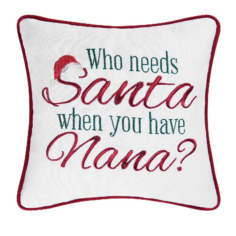 Bolster Pillows for Sofa DecorationWho Needs Santa? Mini Pillow