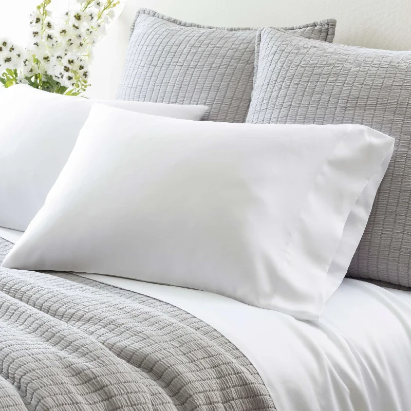 Queen - Size Sheet Sets with a European Pillowcase SetPine Cone Hill Silken Solid Pillowcase Set