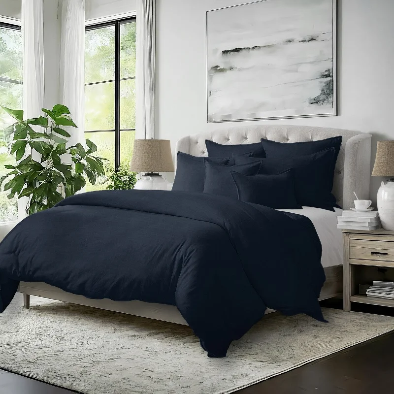 Synthetic - filled comforters like polyester for affordability and hypoallergenic properties6ix Tailors Elsie True Navy 8 Piece Designer Comforter Set