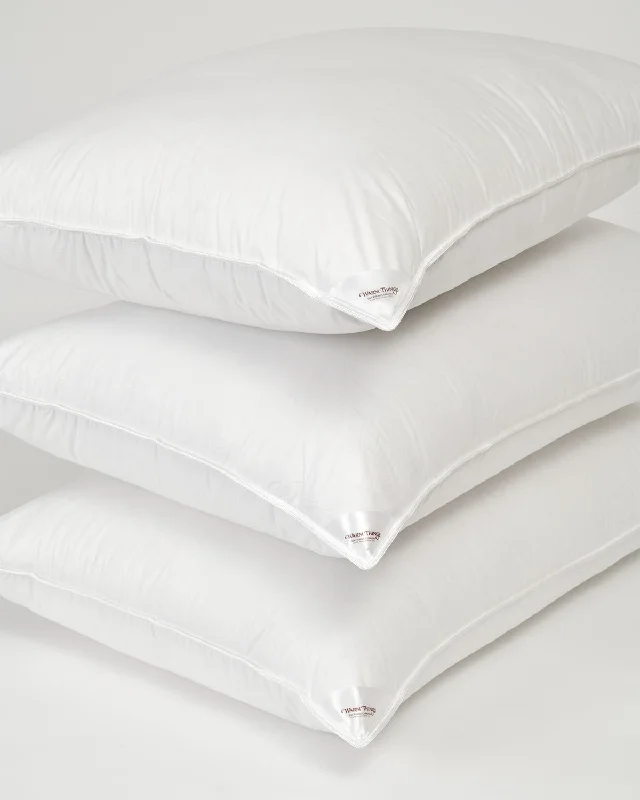 Firm Pillows for Side SleepersGerman Batiste Soft White Hungarian Goose Down Pillow (Level 2)