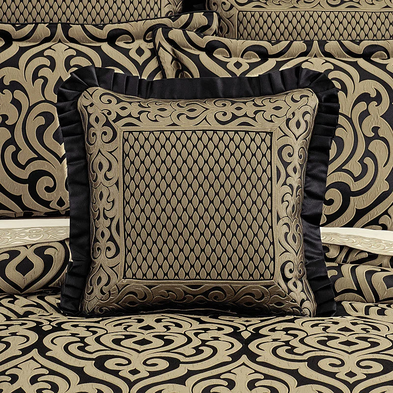 Velvet Pillows for a Touch of EleganceBolero 20" Square Embellished Decorative Throw Pillow