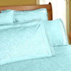 Rayon - Cotton Sheets for a Breathable and Soft BlendMachine Lace Limpet Shell Sheet Set