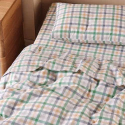 Organic Flannel Sheets for a Natural and Warm SleepPlayground Green Sheet Set