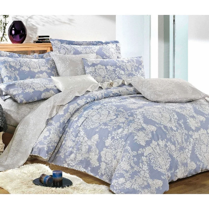 Down - filled comforters for supreme warmth and lightnessLauren 100% Cotton Comforter Set Blue