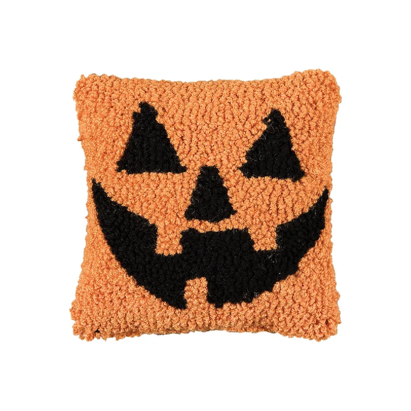 Velvet Pillows for a Touch of EleganceJack-o-Lantern Hooked Mini Pillow