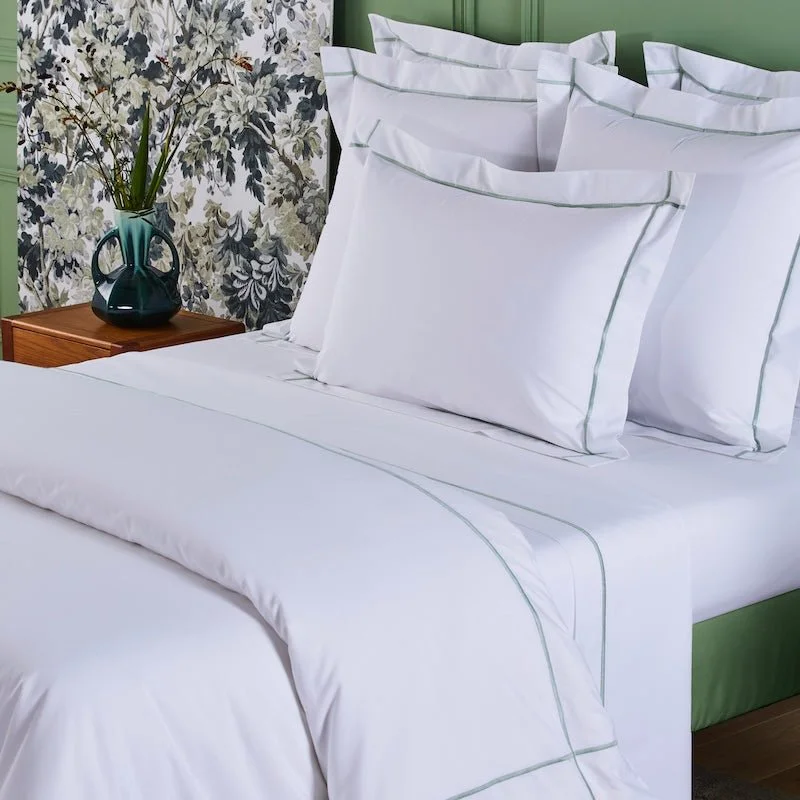 Stain - resistant duvet covers for easy maintenanceAthena Veronese Organic Cotton Bedding by Yves Delorme