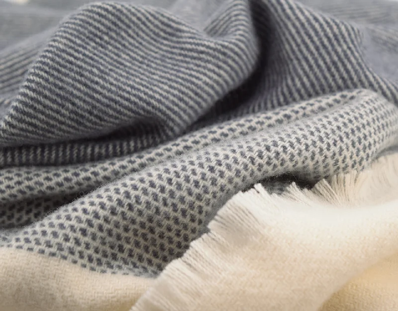 Recycled polyester blankets for an eco - conscious optionCharcoal Ballyogan Lambswool Throw Blanket