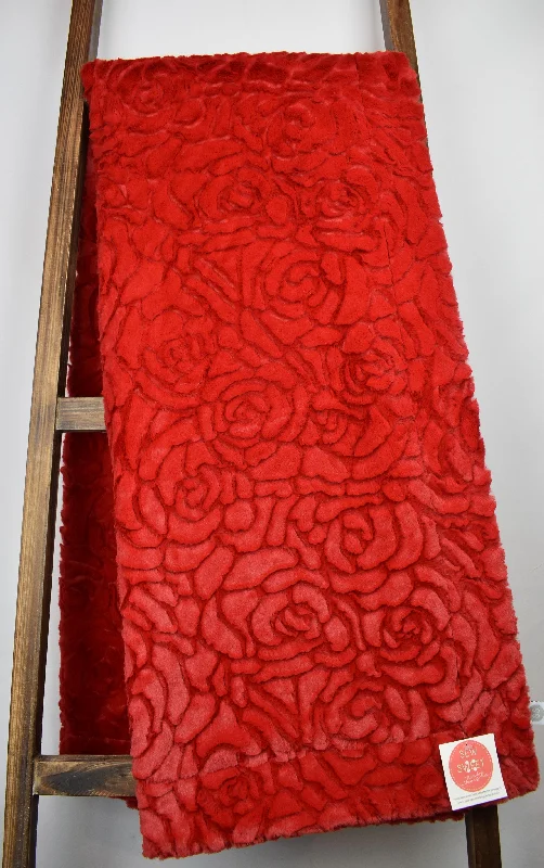 Cotton blankets for breathability and a lightweight feelDemi Rose Scarlet - OMG Nicole