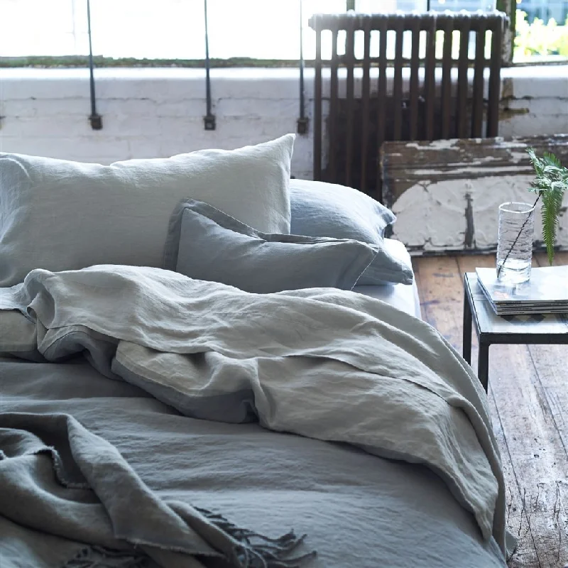 Value - for - money duvet covers that offer great quality at a reasonable priceBiella Pale Grey & Dove Bedding by Designers Guild