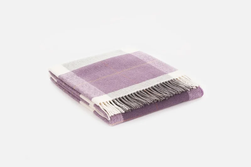 Silk blankets with a smooth and elegant touchGrape Glynn Lambswool Throw Blanket