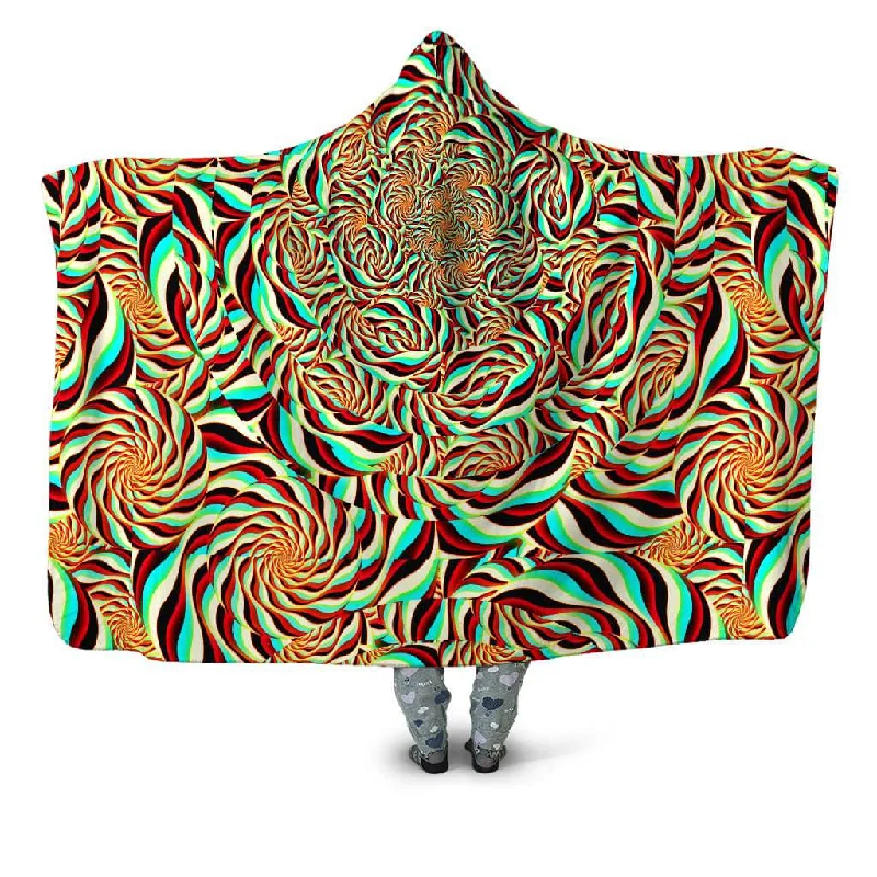 Fleece blankets for a cozy and plush textureHorizon Trippy Hooded Blanket