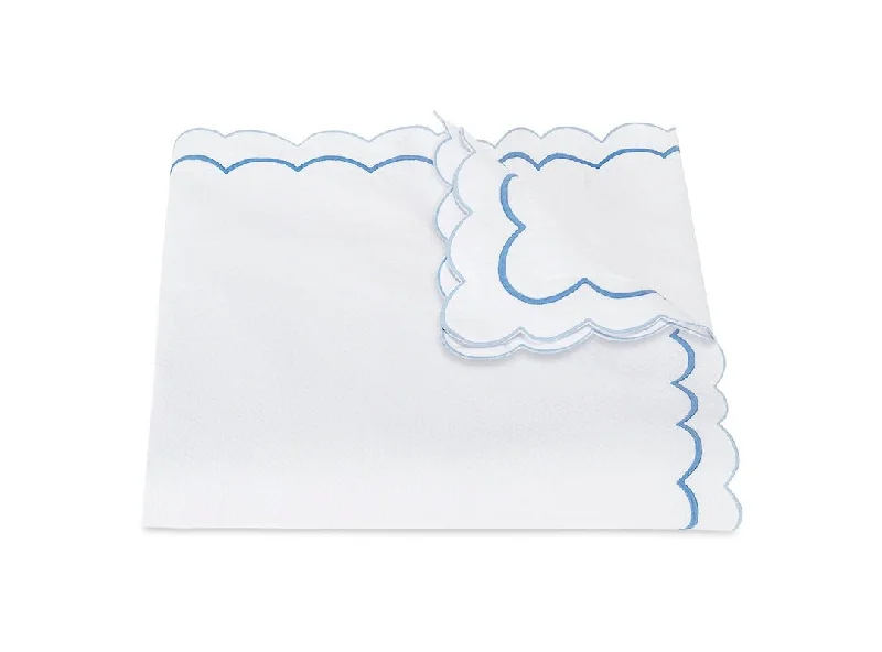 Machine - washable duvet covers for hassle - free cleaningIndia Pique Azure Duvet Covers by Matouk