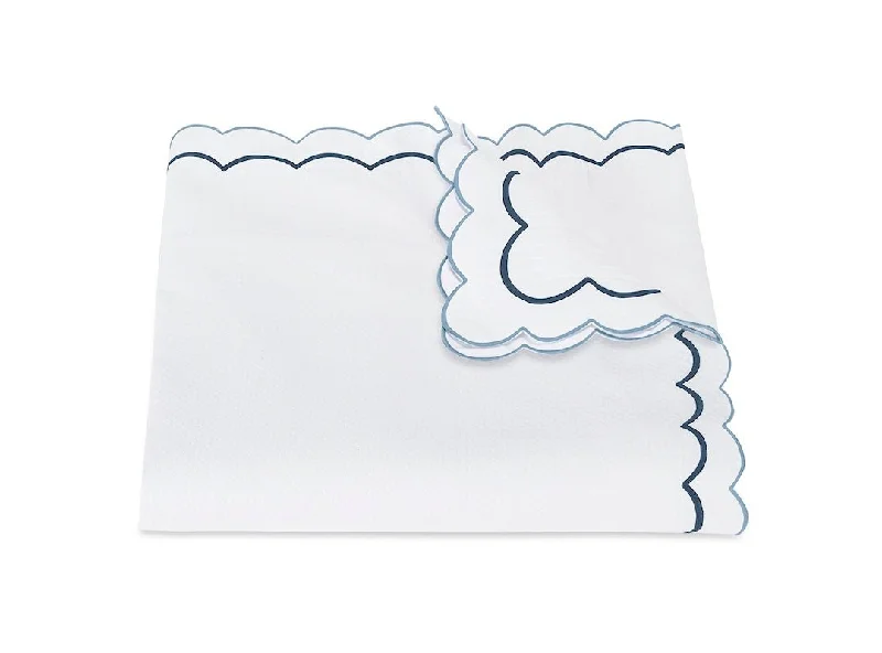 Anti - dust mite duvet covers to keep the sleep environment cleanIndia Pique Hazy Blue Duvet Covers by Matouk