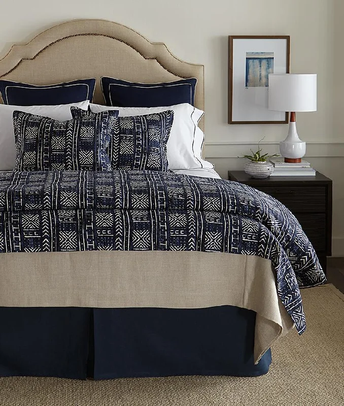 Duvet covers to pair with down comforters for maximum warmthMali Indigo Bedding by Legacy Home