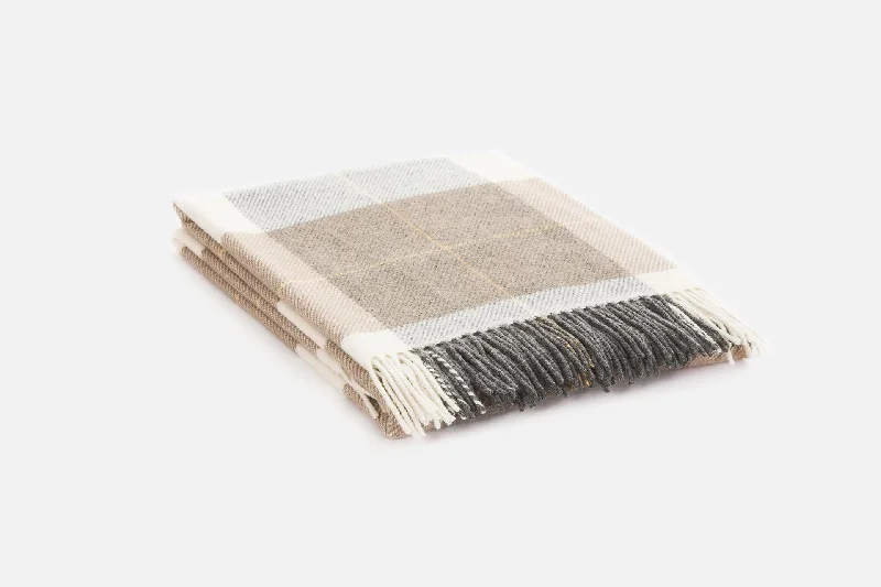 Rayon from bamboo blankets for a silky and breathable feelLoam Glynn Lambswool Throw Blanket