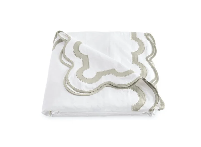 Jersey cotton duvet covers for a stretchy and comfortable fitMatouk Mirasol Silver Duvet Covers