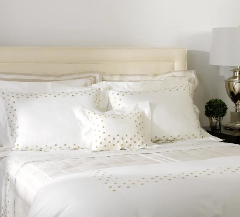 Allergy - friendly duvet covers for bedrooms with sensitive air qualityMinerva Embroidery Bedding by Dea Linens