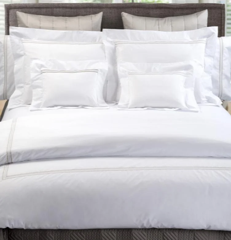 Custom - sized duvet covers to fit unique or non - standard bed framesMirko Embroidery on Sateen by Dea Linens