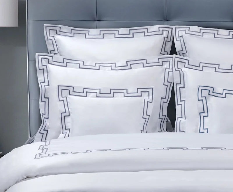 Polyester duvet covers with durability and colorfastnessMusica Embroidery Bedding by Dea Linens