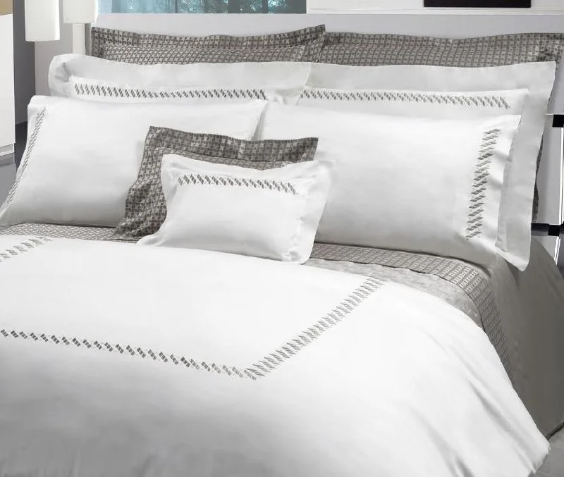 Anti - dust mite duvet covers to keep the sleep environment cleanPatrick Embroidery Bedding by Dea Linens