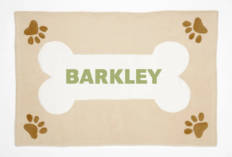 Rayon from bamboo blankets for a silky and breathable feelPersonalized Doggie Deluxe Blanket