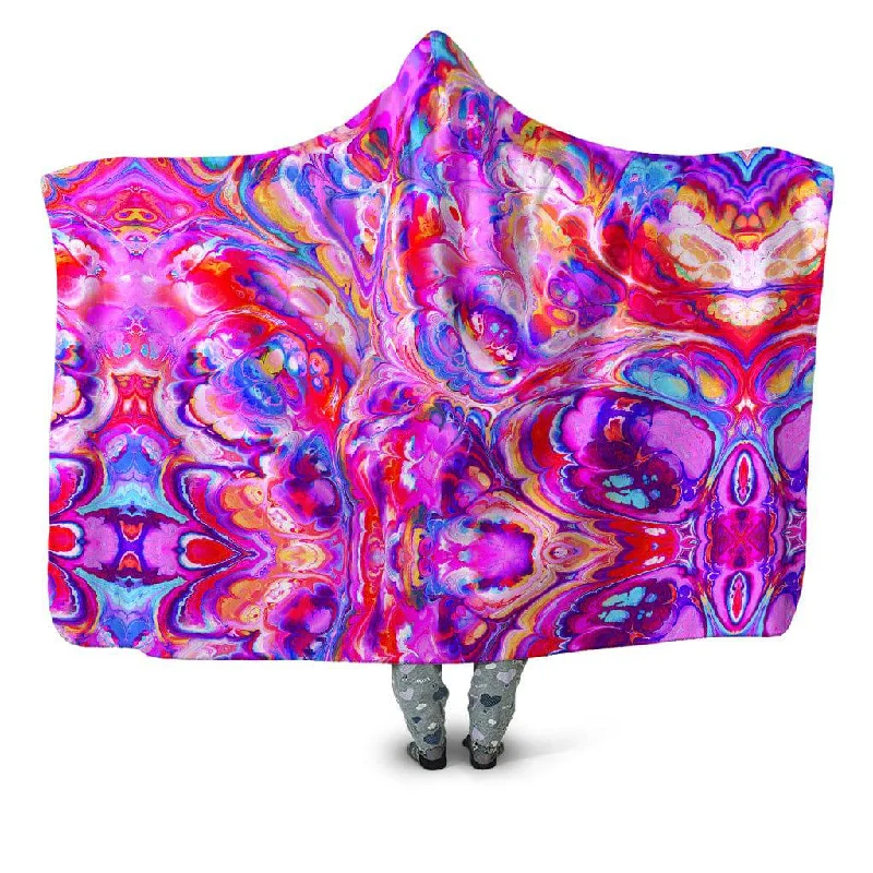 Synthetic fiber blend blankets for a budget - friendly choicePlasma Flow Hooded Blanket