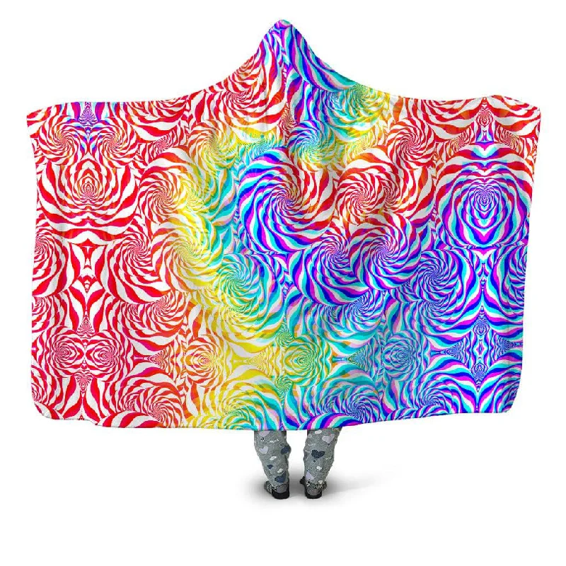 Microfiber blankets that are durable and easy to care forPLUR Rainbow Hooded Blanket