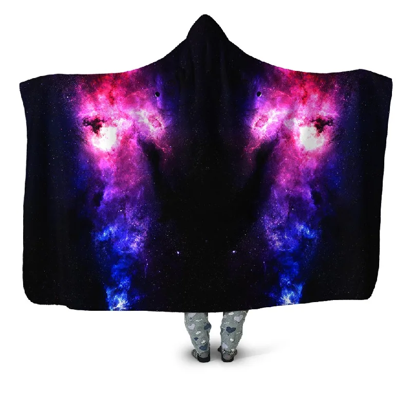 Wool blankets with natural warmth and insulationPurple Galaxy Hooded Blanket