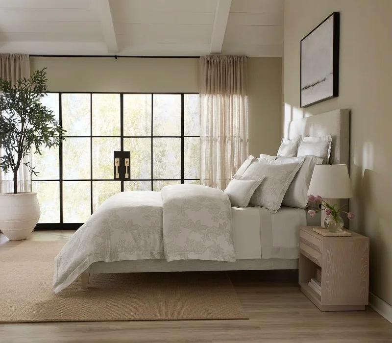 Duvet covers that work well with memory - foam mattresses for added comfortTivoli Taupe Bedding by Sferra