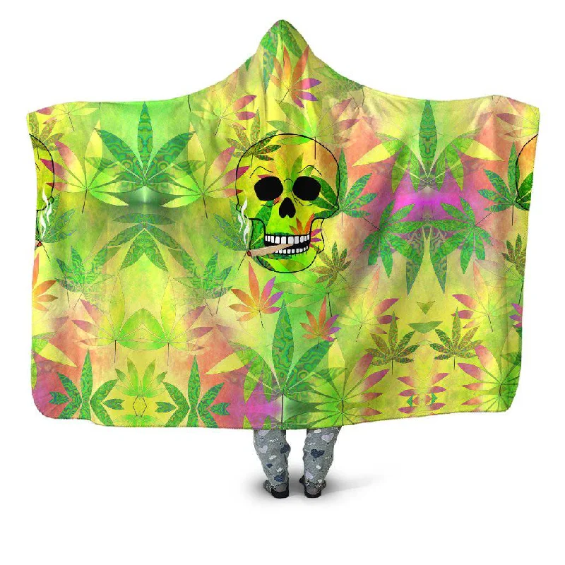 Mohair blankets with a unique sheen and softnessSkull Joint Hooded Blanket