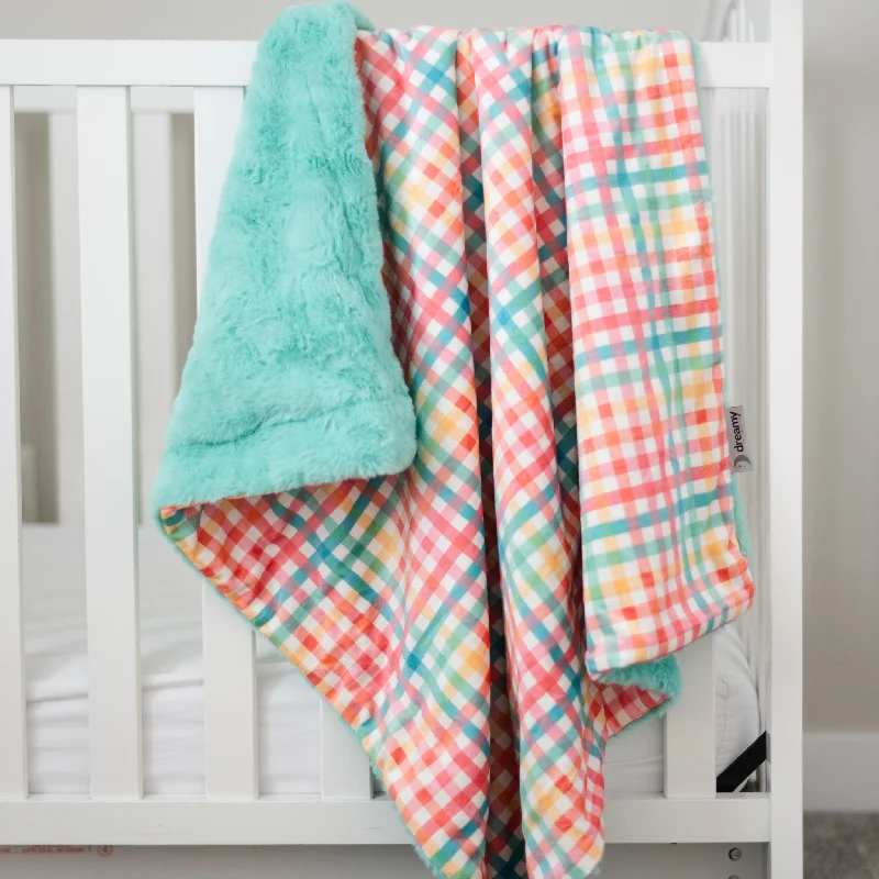 Cashmere blankets for ultimate softness and luxurySpring Gingham Baby Blanket