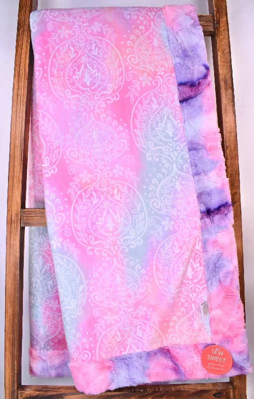 Queen - size blankets for standard - sized bedsSpring Vibes Hot Pink / Sorbet Unicorn - Adult Snuggler Blanket