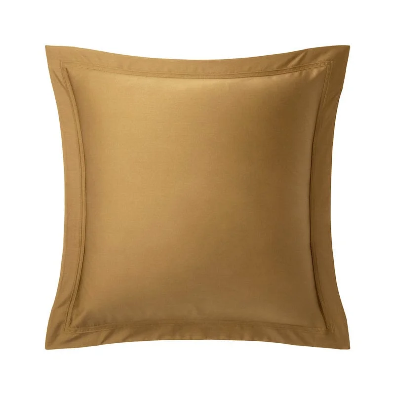 Light - blocking duvet covers for a better sleep during the dayTriomphe Bronze Euro Shams Bedding by Yves Delorme