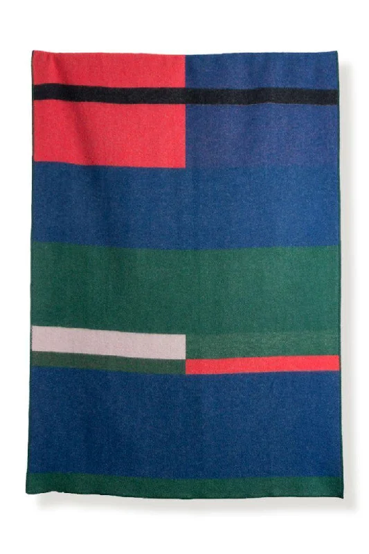 King - size blankets to cover large beds comfortablyWool Blanket "Bauhaused 1" by Michele Rondelli & Sophie Probst