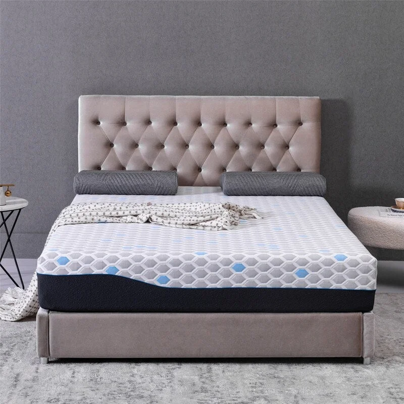 Organic cotton mattresses for a chemical - free sleep surface10-inch Bamboo Charcoal Infused Gel Memory Foam Mattress