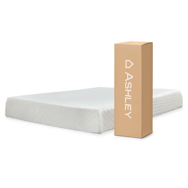 Latex mattresses with natural bounce and breathabilitySierra Sleep by Ashley® 10 Inch Chime Memory Foam Mattress In A Box