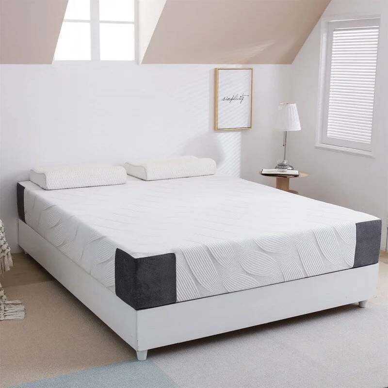 Hybrid mattresses combining foam and innerspring technology10 Inch Medium Firm Hybrid Mattress in a Box,Innerspring and Gel Memory Foam Mattress for Pressure Relief