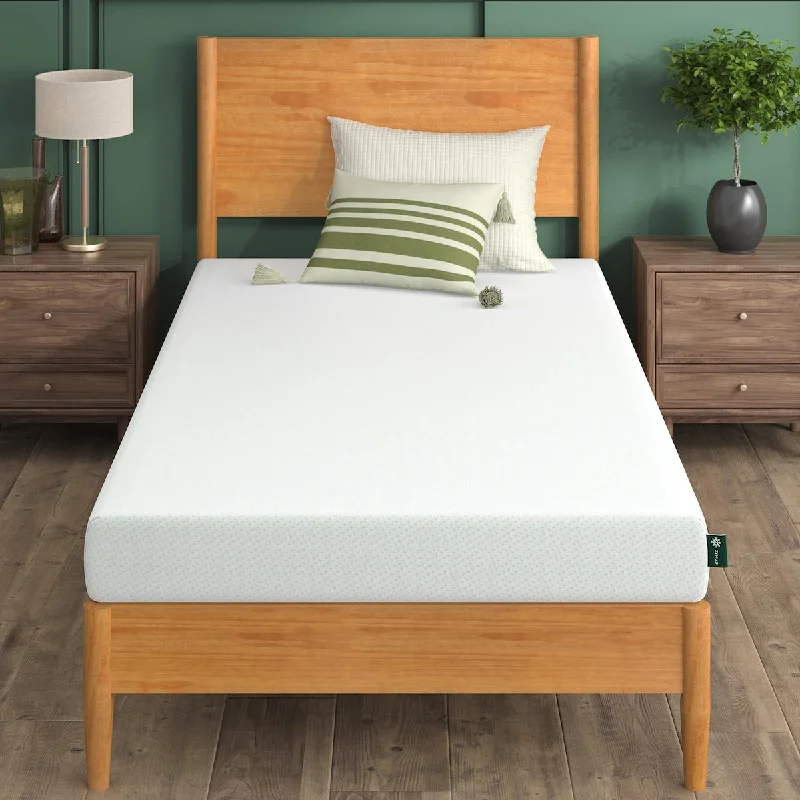 Innerspring mattresses with coil counts for support6 Inch Green Tea Memory Foam Mattress, Fiberglass Free, Patented Custom Contour Support, Sturdy Base Foam, Bed-in-a-box